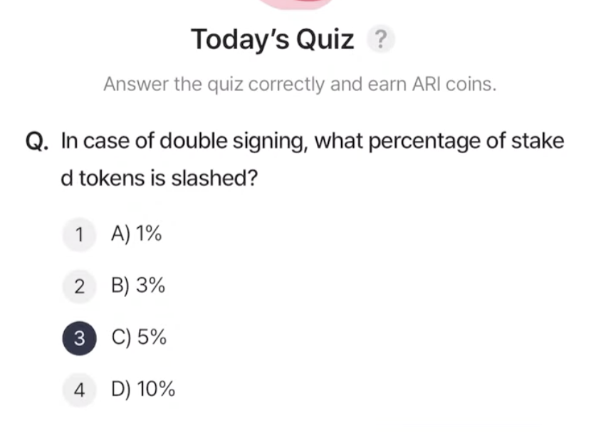 ARI Wallet Daily Quiz Answer 2 May 2025 (AriChain)